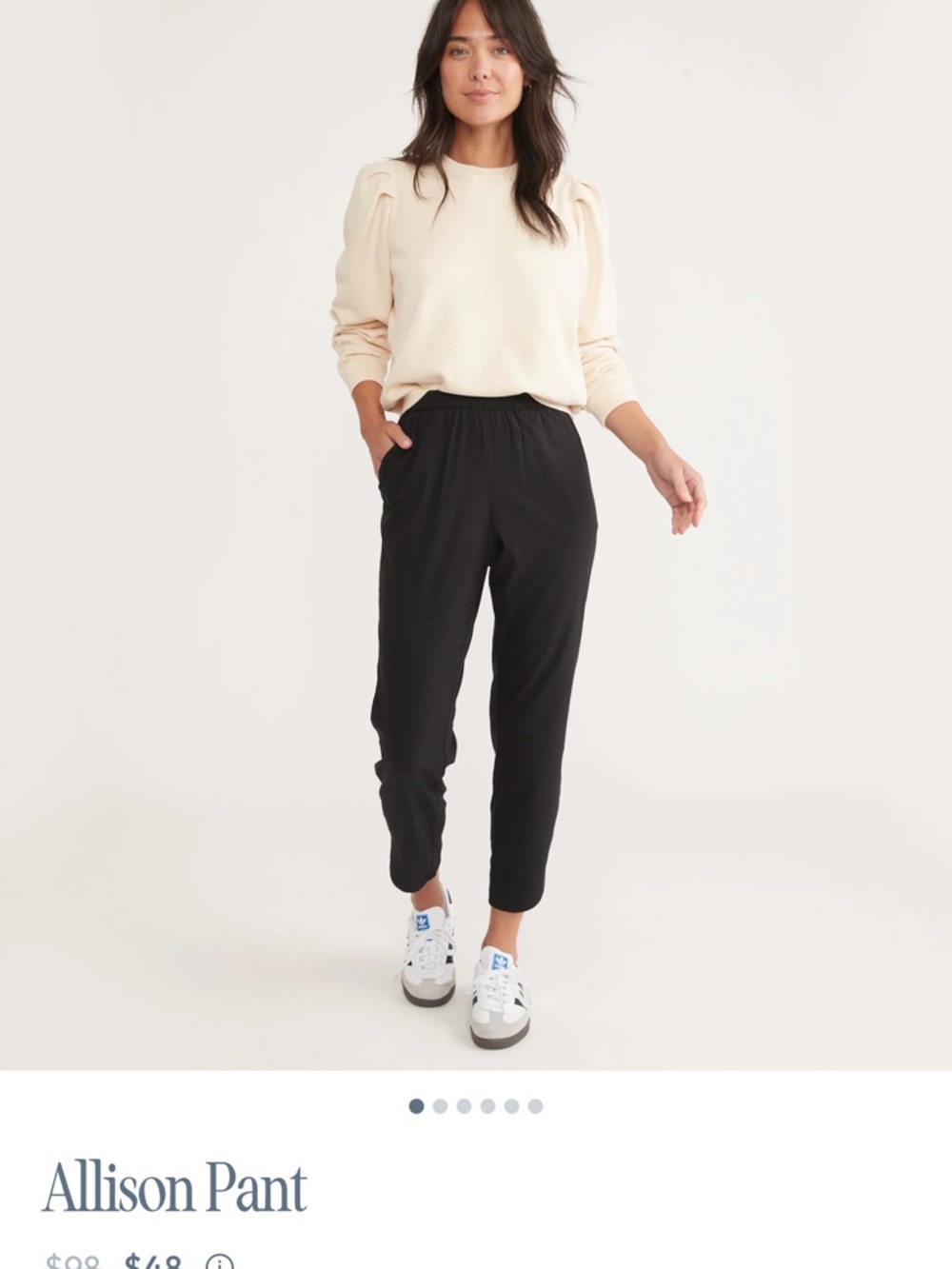 Marine Layer Allison Pant - Black M